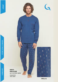 MEN'S PAJAMAS S/L U60010 Tellini S.r.l. Wholesale Clothing